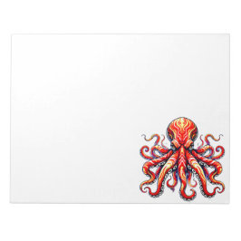 Bloc De Notas Pulpo Rojo
