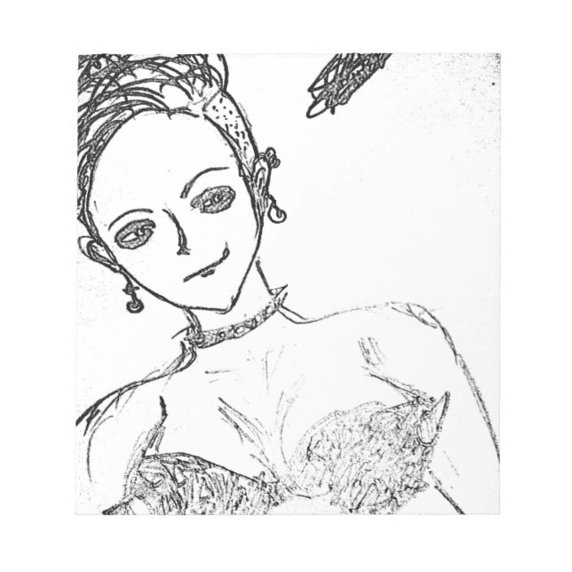 Bloc De Notas punk chica...solo soy un ídolo chica americano (Frente)