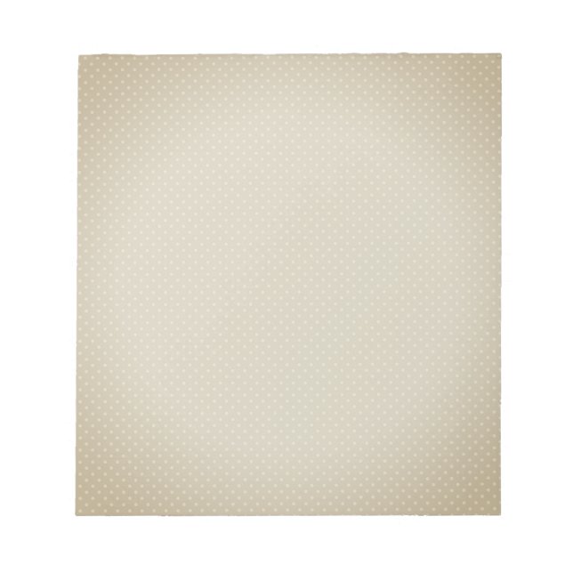 Bloc De Notas Punto de polka blanco pekinés simple retro (Frente)