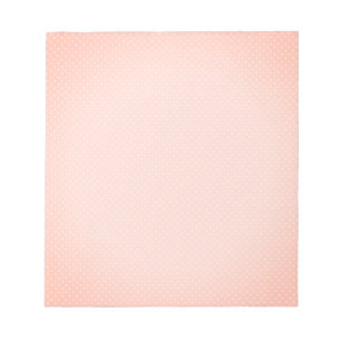 Bloc De Notas Punto de Polka Blanco rosa Retro simple
