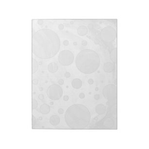 Bloc De Notas Puntos de Polka Gris en el cielo lluvioso