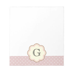 Bloc De Notas Puntos de Polka Rosa