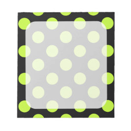 Bloc De Notas Puntos Peridot y borde negro