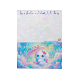 Bloc De Notas Puppy with Umbrella Notepad