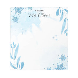 Bloc De Notas Pure Watercolor Teacher Notepad