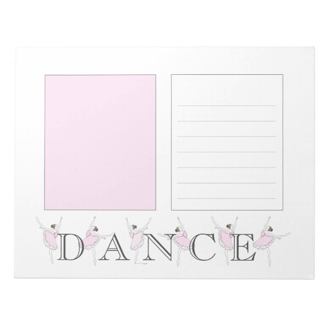 Bloc De Notas Purple Ballerina Dance Lined Purple Notepad (Frente)