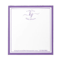 Purple Personalizado | De La Oficina Del Notepad
