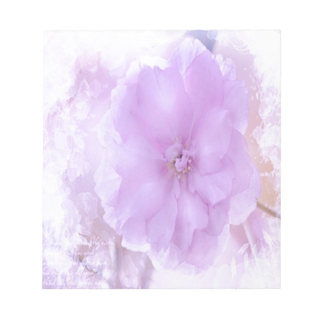 Bloc De Notas Púrpura Pansia (Frente)