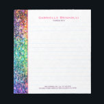Bloc De Notas Purpurina De Burlas Coloridas Y Parkelis<br><div class="desc">purpurina falso colorido de Guay. El diseño está disponible en otros productos y puede solicitarse en cualquier producto que Zazzle ofrezca. Si necesita ayuda para personalizar alguno de mis diseños,  póngase en contacto con el diseñador ArtOnWear. Formato de texto gratuito con ayuda en directo disponible bajo petición.</div>