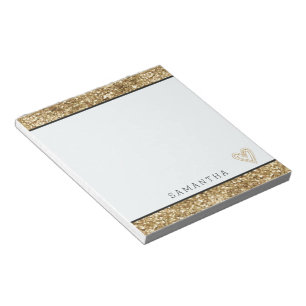 Bloc De Notas Purpurina de Confetti Gold