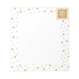 Bloc De Notas Purpurina de estrella de oro personalizado Sparkle