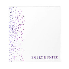 Bloc De Notas Purpurina disperso azul y púrpura