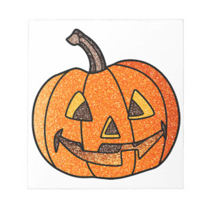 Bloc De Notas Purpurina Jack O'Lantern