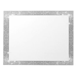 Bloc De Notas Purpurina plateado Sparkle Metalizado Aspecto metá