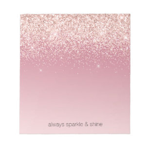Bloc De Notas Purpurina Rosa Glitz Ombre