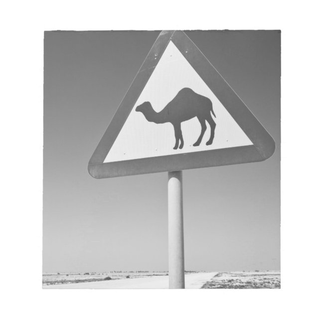 Bloc De Notas Qatar, Al Zubarah. Señal de cruce de camellos - Ca (Frente)