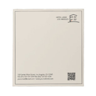 Bloc De Notas QR Code Business Logo Promotional Notepad