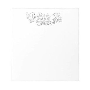 Bloc De Notas qué hacer o no anotar - divertido Shakespeare