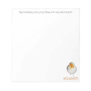 Bloc De Notas Querido Dios, gracias Bird Notepad