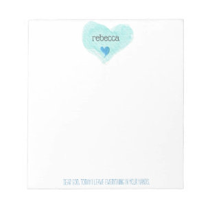Bloc De Notas Querido Dios, Hoy Dejo Todo El Notepad Del Corazón
