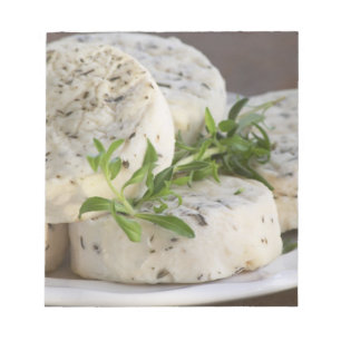 Bloc De Notas Queso de cabra francés - chèvre - con hierbas en u