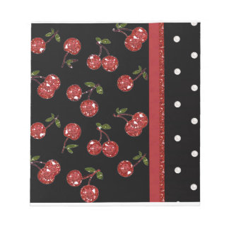 Bloc De Notas RAB Rockabilly Cerezas Muy Cerezas Negro