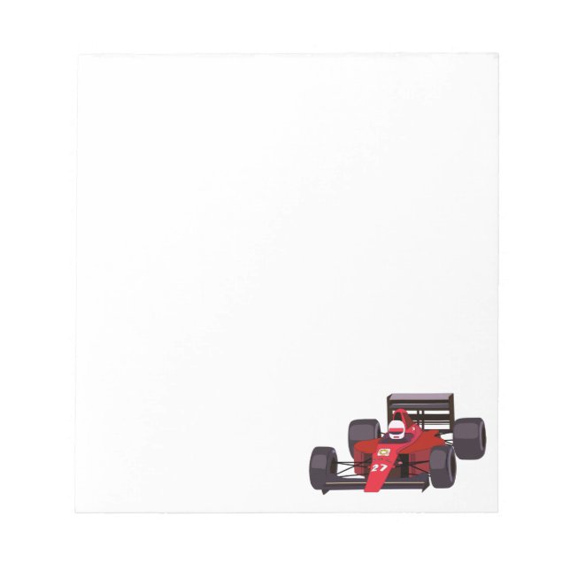 Bloc De Notas Race Car Notepad (Frente)