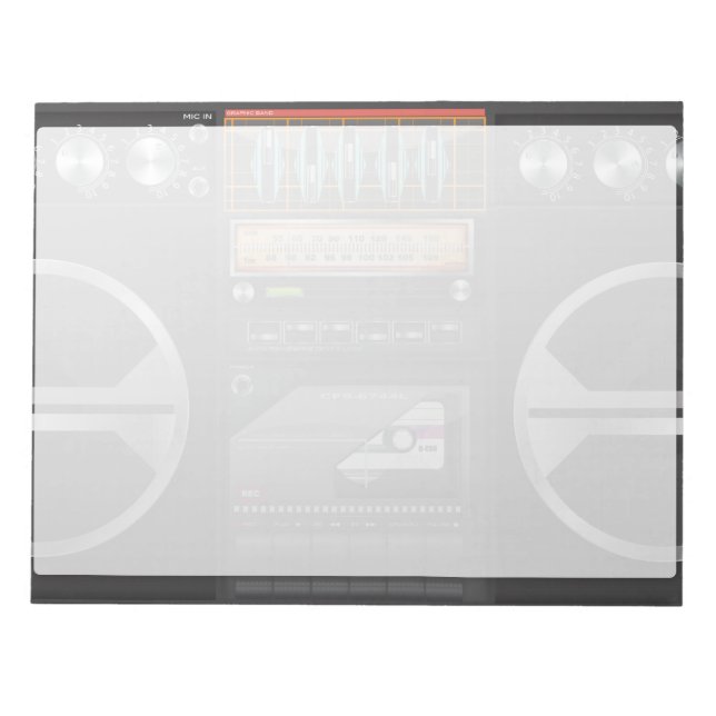 Bloc De Notas Radiograbadora Ghetto Blaster (Frente)