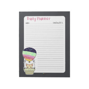 Bloc De Notas Rainbow Kitty Lined Daily Planner