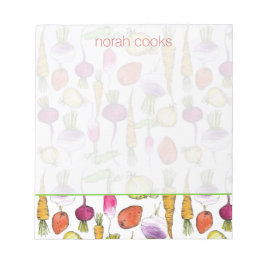 Bloc De Notas Raíz Verduras remolachas Zanahorias Aranceles Turn