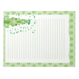 Bloc De Notas Ranas verdes adornadas con animales de Woodland