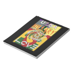 Bloc De Notas Rasta Colores Rojo Golden Green Hillary Art Imprim