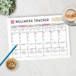Bloc De Notas Rastreador de bienestar semanal<br><div class="desc">Controle su bienestar durante toda la semana con este rastreador de bienestar. Siga su dieta,  estado físico,  vitaminas,  sueño,  ingesta de agua y tiempo-yo.</div>
