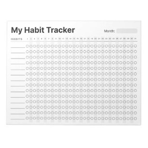 Bloc De Notas Rastreador de hábitos