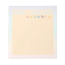 Rastreador de hábitos (arcoiris Naranja Pastel)