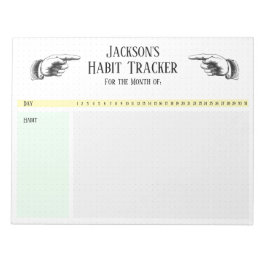 Bloc De Notas Rastreador de hábitos de mano
