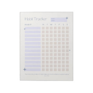 Bloc De Notas Rastreador de hábitos Minimalista diario