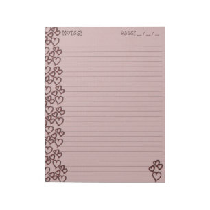 Bloc De Notas Rastros de amor