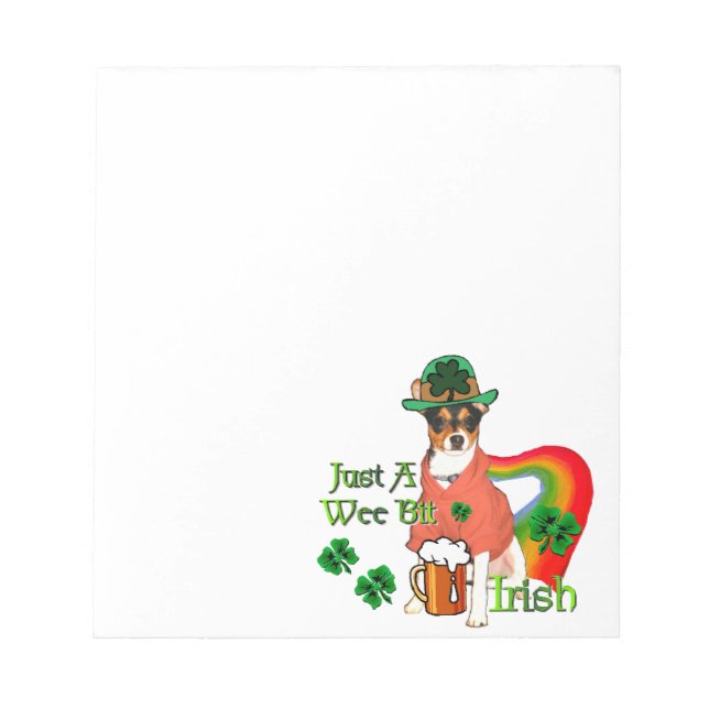 Bloc De Notas Rat Terrier St Patricks (Frente)
