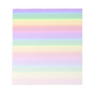 Bloc De Notas Rayas arcoiris pastorales