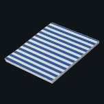 Bloc De Notas Rayas azules de personalizable<br><div class="desc">Bloc de notas de franjas azules de personalizable</div>