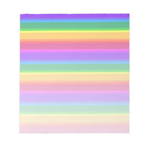 Bloc De Notas Rayas de arco iris irregulares