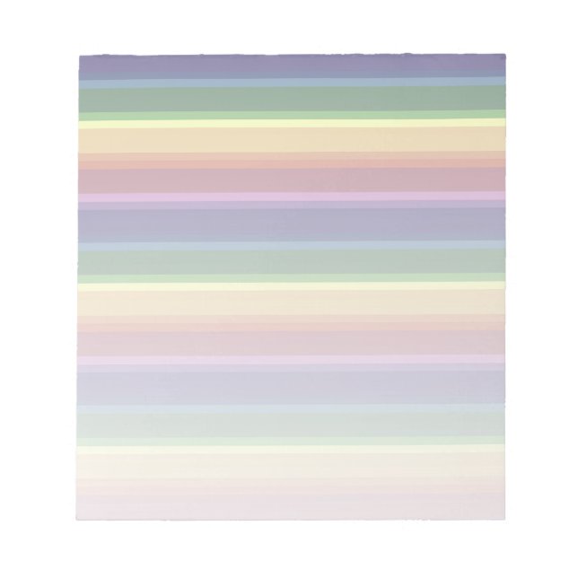 Bloc De Notas Rayas de arco iris mudas (Frente)