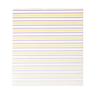 Bloc De Notas Rayas de caramelo amarillas, violetas y blancas