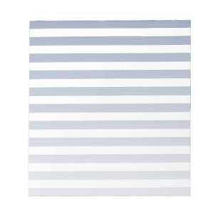 Bloc De Notas Rayas de caramelo azul gris y blanco