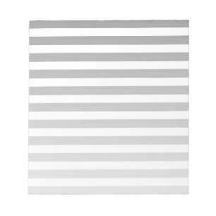 Bloc De Notas Rayas de caramelo gris y blanco