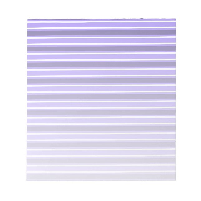 Bloc De Notas Rayas de caramelo morado y blanco (Frente)