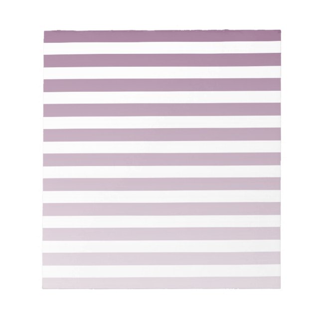 Bloc De Notas Rayas de caramelos malvas y blancas (Frente)