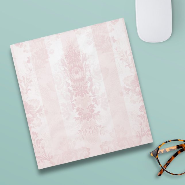 Bloc De Notas Rayas de Damasco blancas y rojas en satén (Subido por el creador)