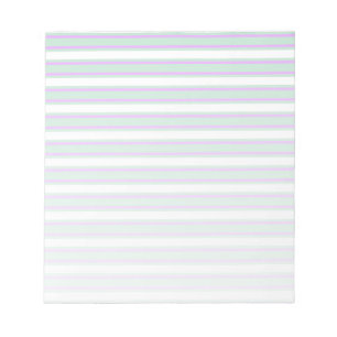 Bloc De Notas Rayas de lila y de menta